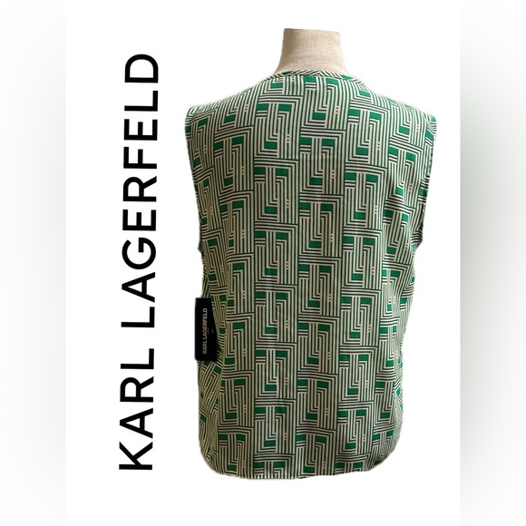 B2 NWT KARL LAGERFELD PARIS WOMEN’S BLOUSE SIZE S. Bust: 41 “ & Length: 23.5” - Picture 3 of 15